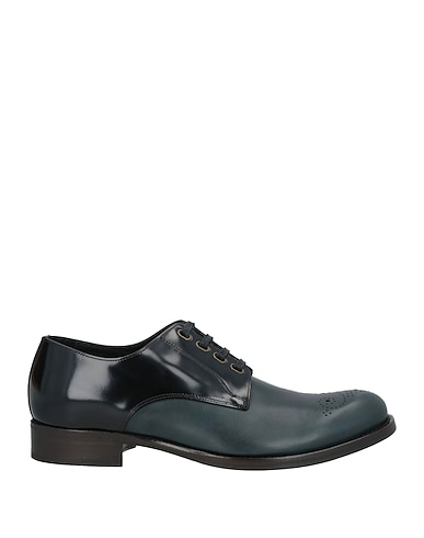 DOLCE&GABBANA Laced shoes Midnight blue 100% Calfskin