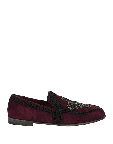 DOLCE&GABBANA Loafers Burgundy 90% Calfskin, 10% Viscose
