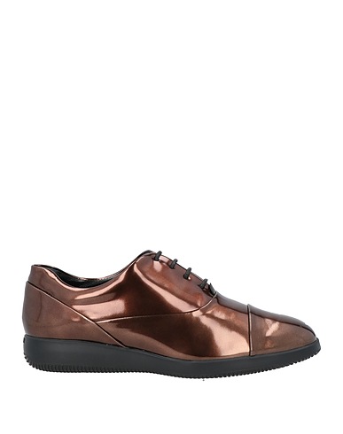 HOGAN Laced shoes Dark brown Leather