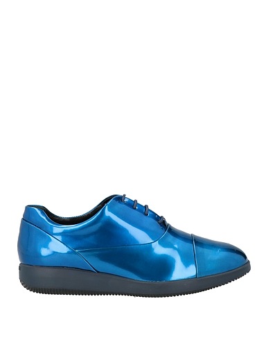 HOGAN Laced shoes Blue Leather