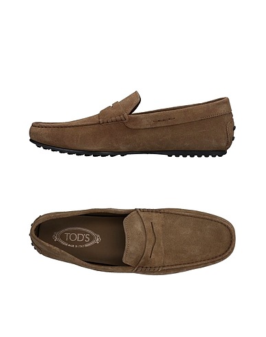 TOD'S モカシン グレー 革（なめし加工）