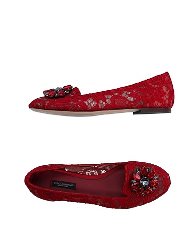 DOLCE&GABBANA Loafers Garnet Textile fibres