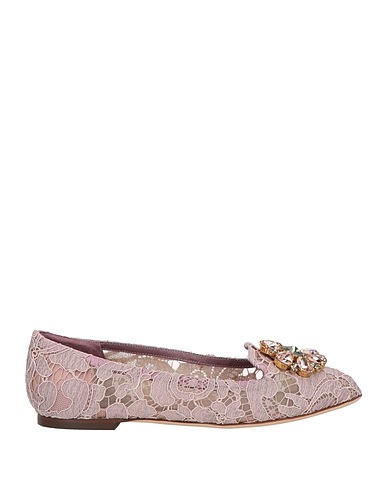 DOLCE&GABBANA Loafers Lilac Textile fibres
