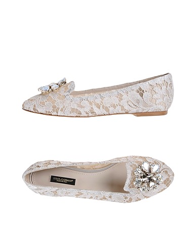 DOLCE&GABBANA Мокасины GRIGIO CHIARO Текстильное волокно