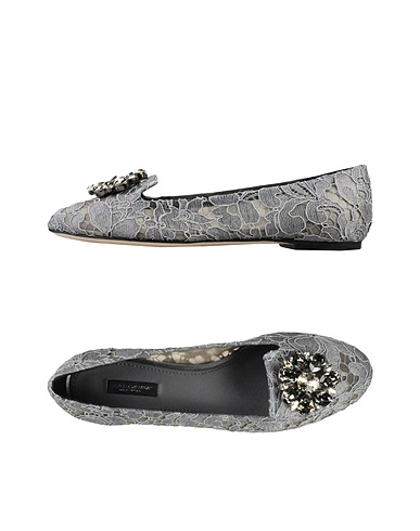 DOLCE&GABBANA Loafers Grey Textile fibres
