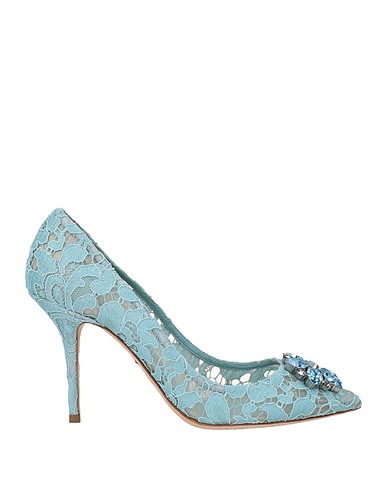 DOLCE&GABBANA Décolleté Celeste Viscosa, Cotone, Poliammide, Seta