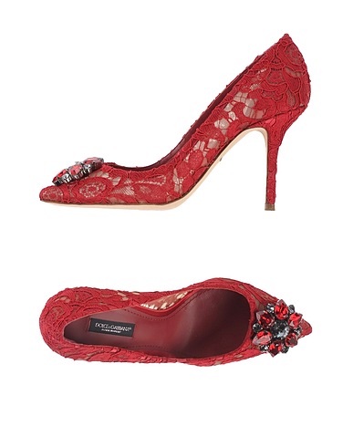 DOLCE&GABBANA Court Red Viscose, Cotton, Polyamide, Silk