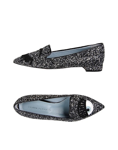 CHIARA FERRAGNI モカシン ブラック 紡績繊維