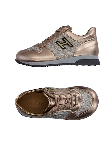 HOGAN Sneakers Platinum Textile fibres, Soft Leather