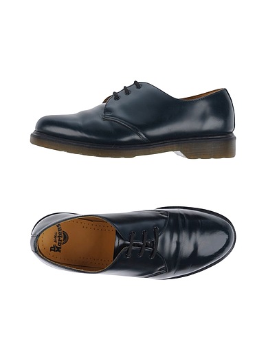 DR. MARTENS Schnürschuhe Nachtblau Leder