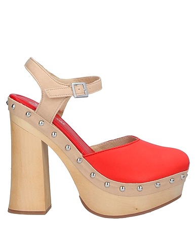 JEFFREY CAMPBELL Mules and clogs Red Leather