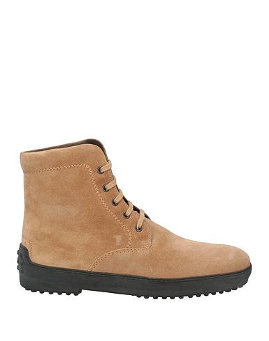 TOD'S Μποτάκι Μπεζ Δέρμα