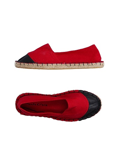 MANILA GRACE Espadrilles Burgundy Textile fibres