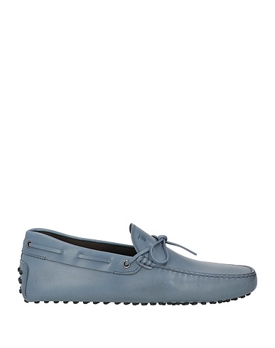 TOD'S Loafers Slate blue Soft Leather