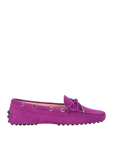 TOD'S Mokassins Violett Leder