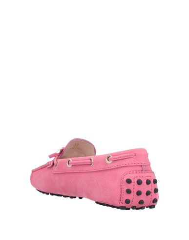 Shop Tod's Woman Loafers Pink Size 6 Leather