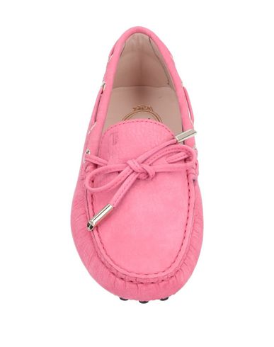 Shop Tod's Woman Loafers Pink Size 6 Leather