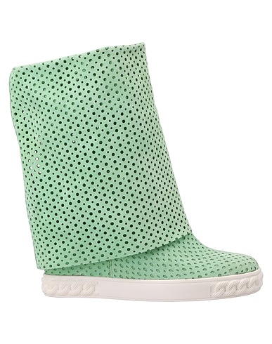 CASADEI Ankle boot Light green Soft Leather