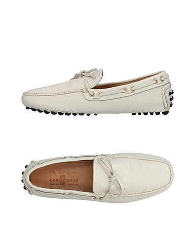 CARSHOE Mokassins Weiß Leder