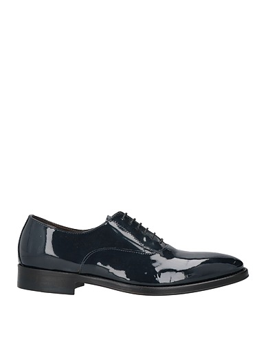 BRIAN DALES Laced shoes Midnight blue Leather