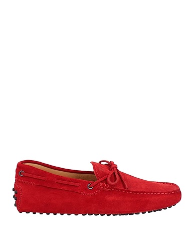 TOD'S Loafers Red Calfskin
