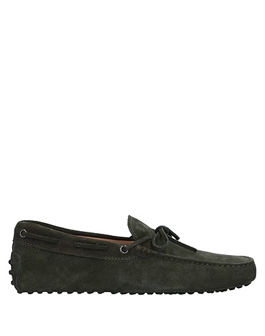 TOD'S Loafers Dark green Calfskin
