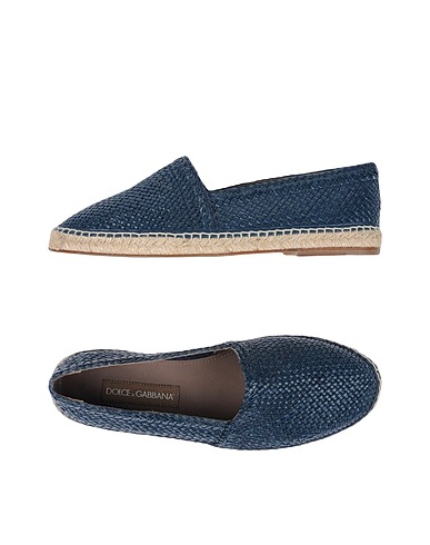 DOLCE&GABBANA Espadrillas Blu notte 100% Pelle di bufalo