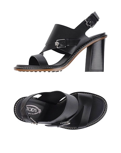 TOD'S Sandalen Schwarz Kalbsleder