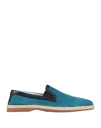 DOLCE&GABBANA Espadrilles Deep teal 81% Goat skin, 19% Calfskin