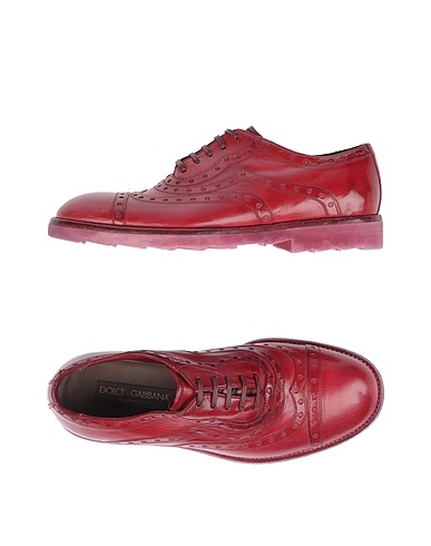 DOLCE & GABBANA Laced shoes Garnet 100% Calfskin