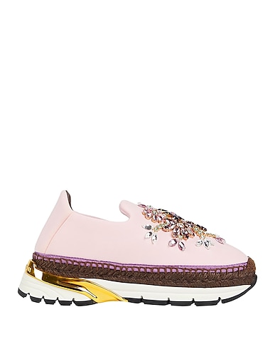 DOLCE&GABBANA Espadrilles Pink 56% Viscose, 37% Cotton, 6% Polyamide, 1% Elastane