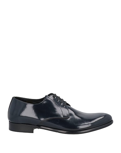 DOLCE&GABBANA Laced shoes Midnight blue Calfskin