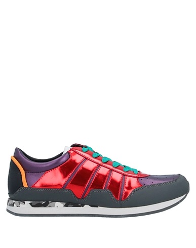 DOLCE&GABBANA Sneakers Red Polyester, Lambskin, Calfskin