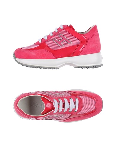 HOGAN Sneakers Fucsia Fibre tessili, Pelle
