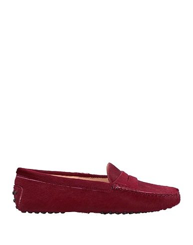 TOD'S Loafers Burgundy Calfskin