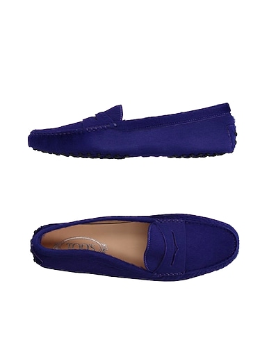 TOD'S Loafers Purple Calfskin