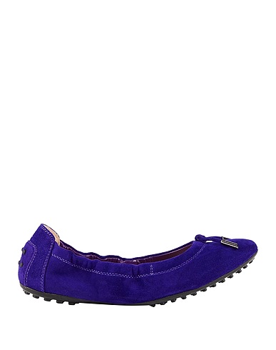 TOD'S Ballet flats VIOLA SCURO Leather