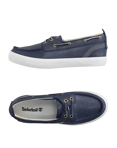 TIMBERLAND Μοκασίνι Μπλε αεροπορίας Δέρμα
