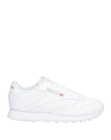 REEBOK Sneakers CL LTHR             
 Bianco Pelle, Fibre tessili