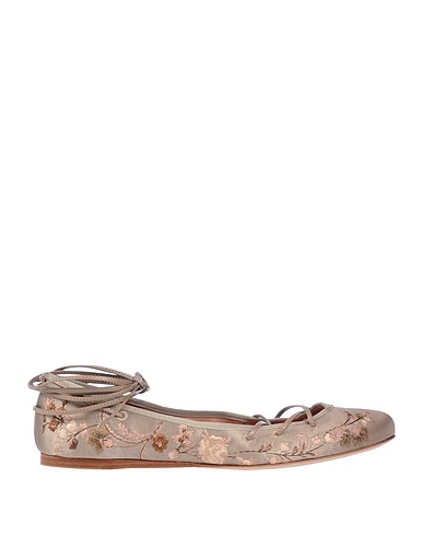 ETRO Ballet flats Khaki Textile fibers