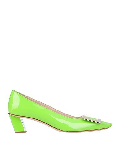 ROGER VIVIER Pump Lime green Soft Leather