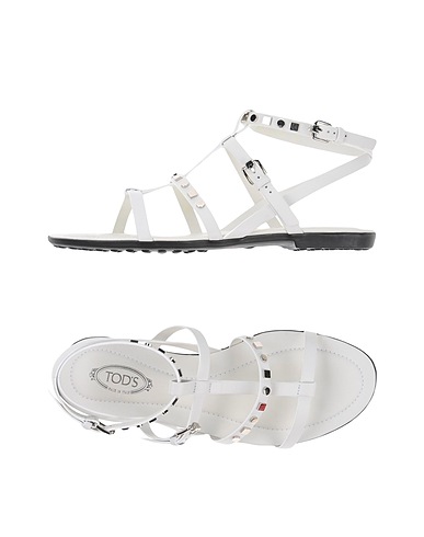 TOD'S Sandals White Soft Leather