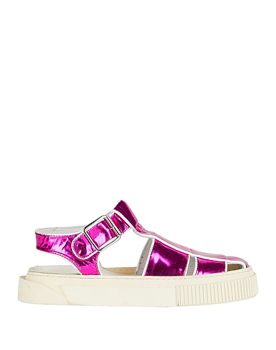 METAL GIENCHI Sandals Fuchsia Textile fibers