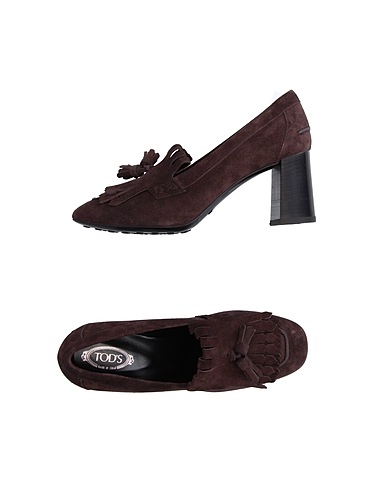 TOD'S 모카신 다크 브라운 가죽