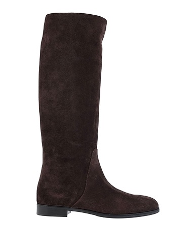 SERGIO ROSSI Boots Dark brown Soft Leather