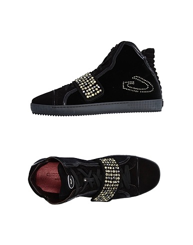 ALBERTO GUARDIANI Sneakers SPORT Black Textile fibres, Soft Leather
