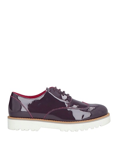 HOGAN Laced shoes Purple Calfskin
