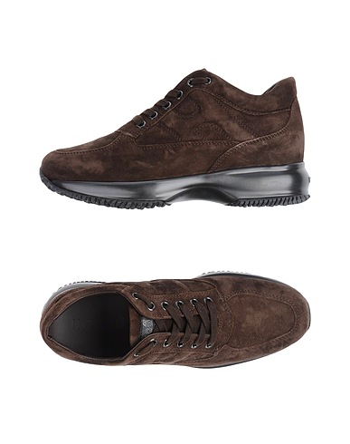 HOGAN Sneakers Dark brown Soft Leather