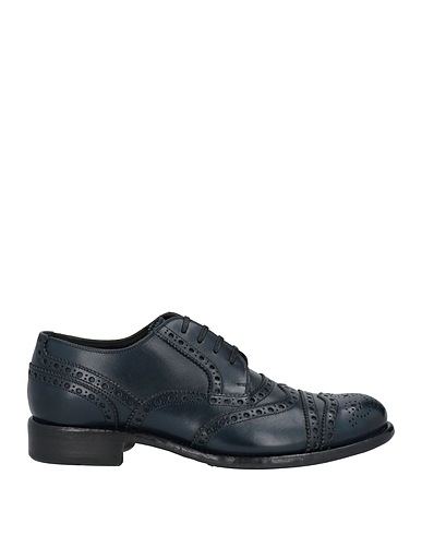 DOLCE&GABBANA Laced shoes Midnight blue Calfskin