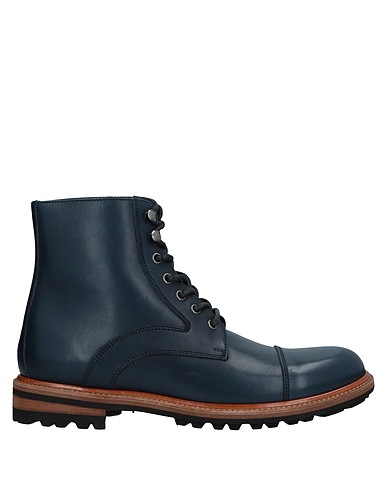 DOLCE&GABBANA Ankle boot Blue 100% Calfskin